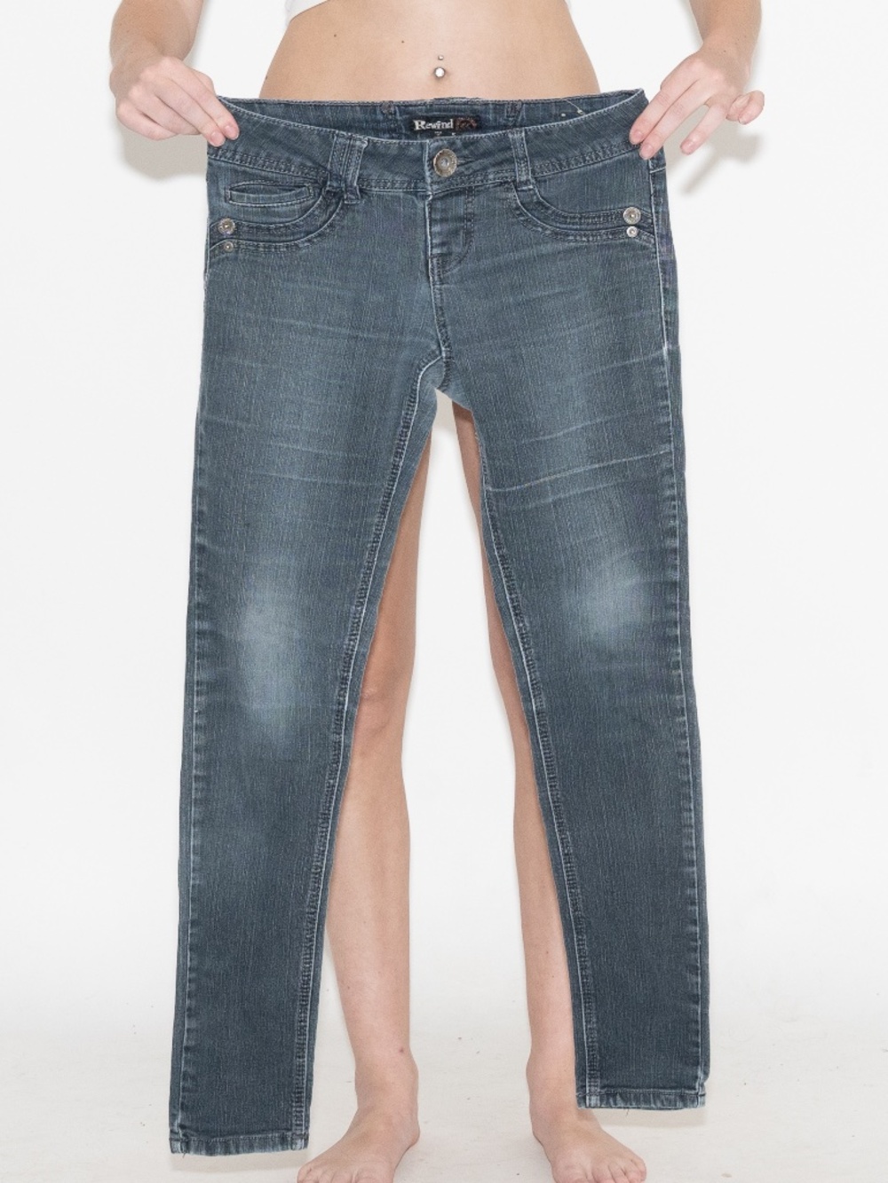 Y2k low rise skinny jeans dark wash size 5 rewind